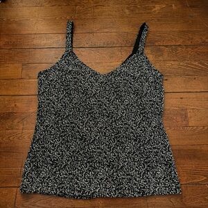 Chic Sparkly Floral Tank Top